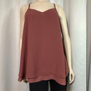 Torrid Sophie Chiffon Double Layer Swing Cami Wild Ginger Women's Size 1X